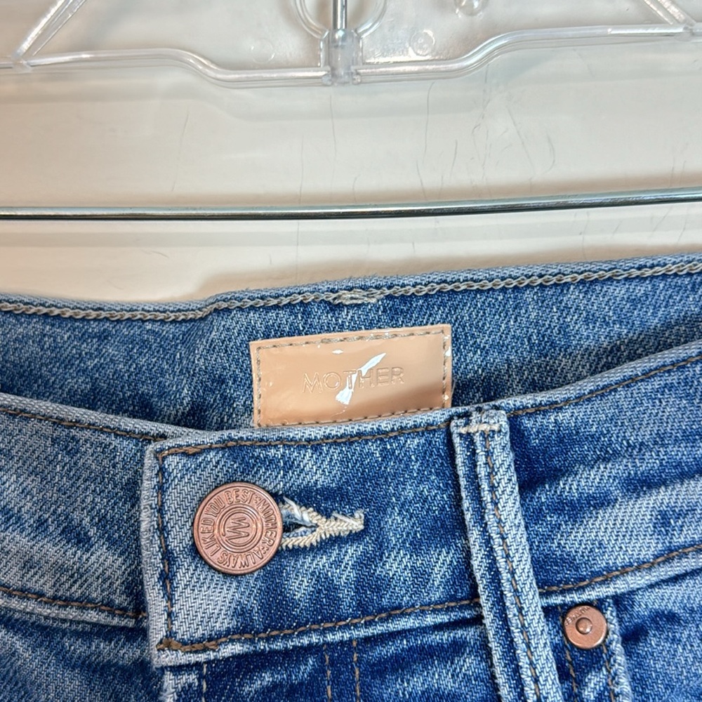 MOTHER Straight Leg‎ Jeans Size 27- The Insider Ankle Bloom and Doom- Distressed - Picture 8 of 11